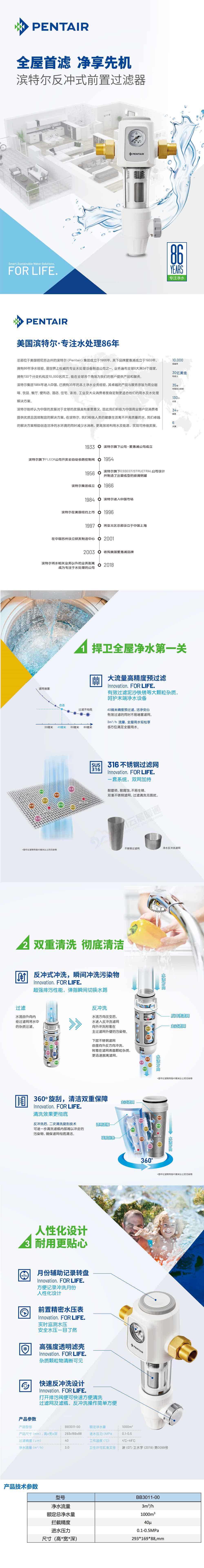 滨特尔BB3011-00前置过滤器