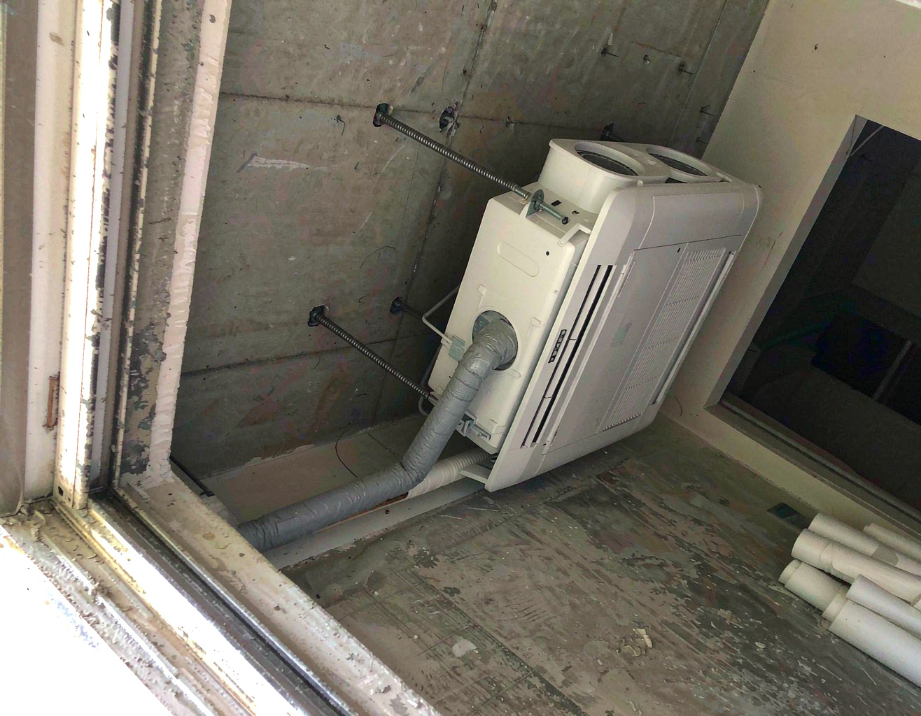 云晨暖通中央空调安装施工现场
